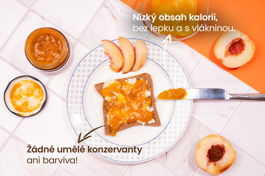 Extra broskvovo meruňkový džem bez přidaného cukru