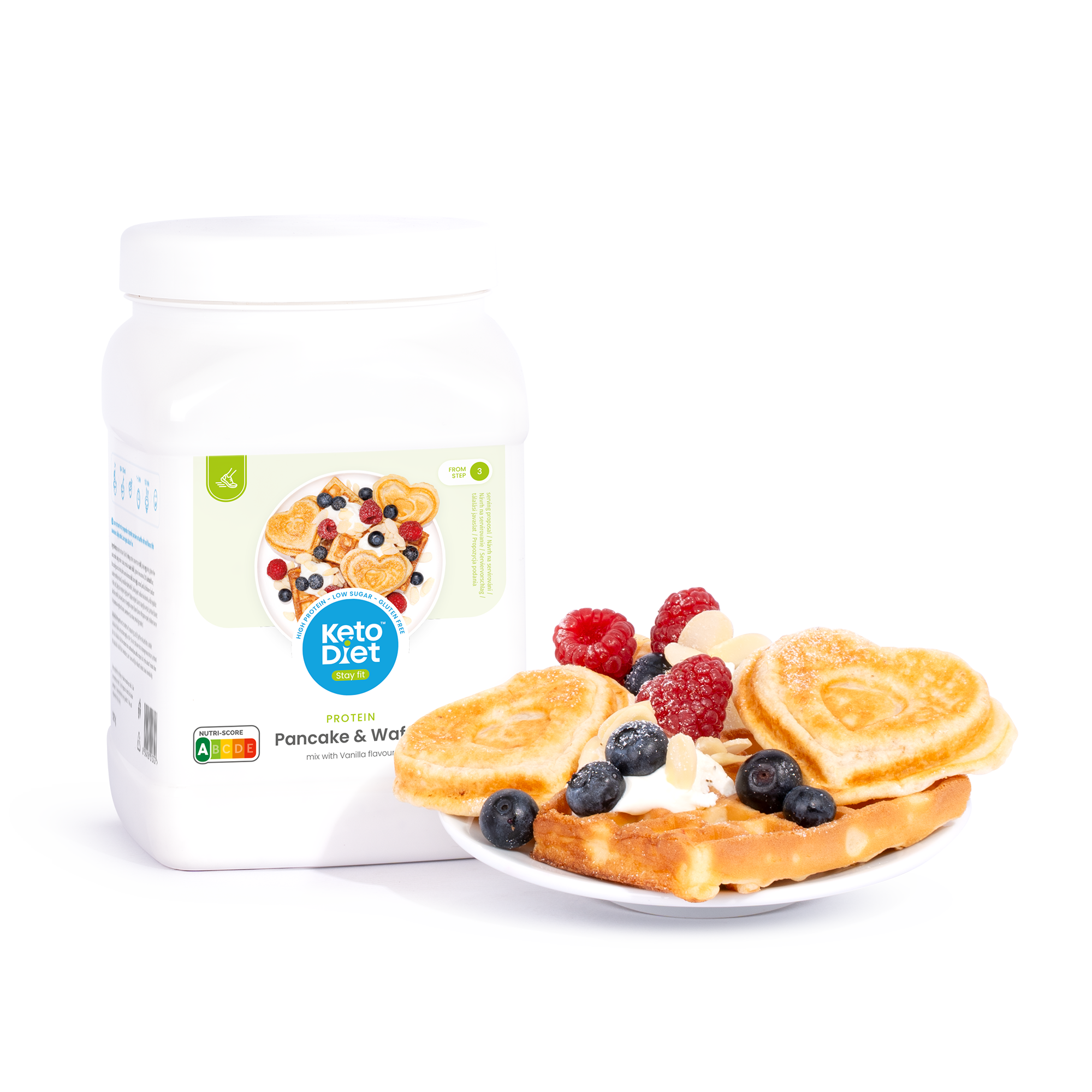 Proteinové lívance a vafle – příchuť vanilka (525 g)