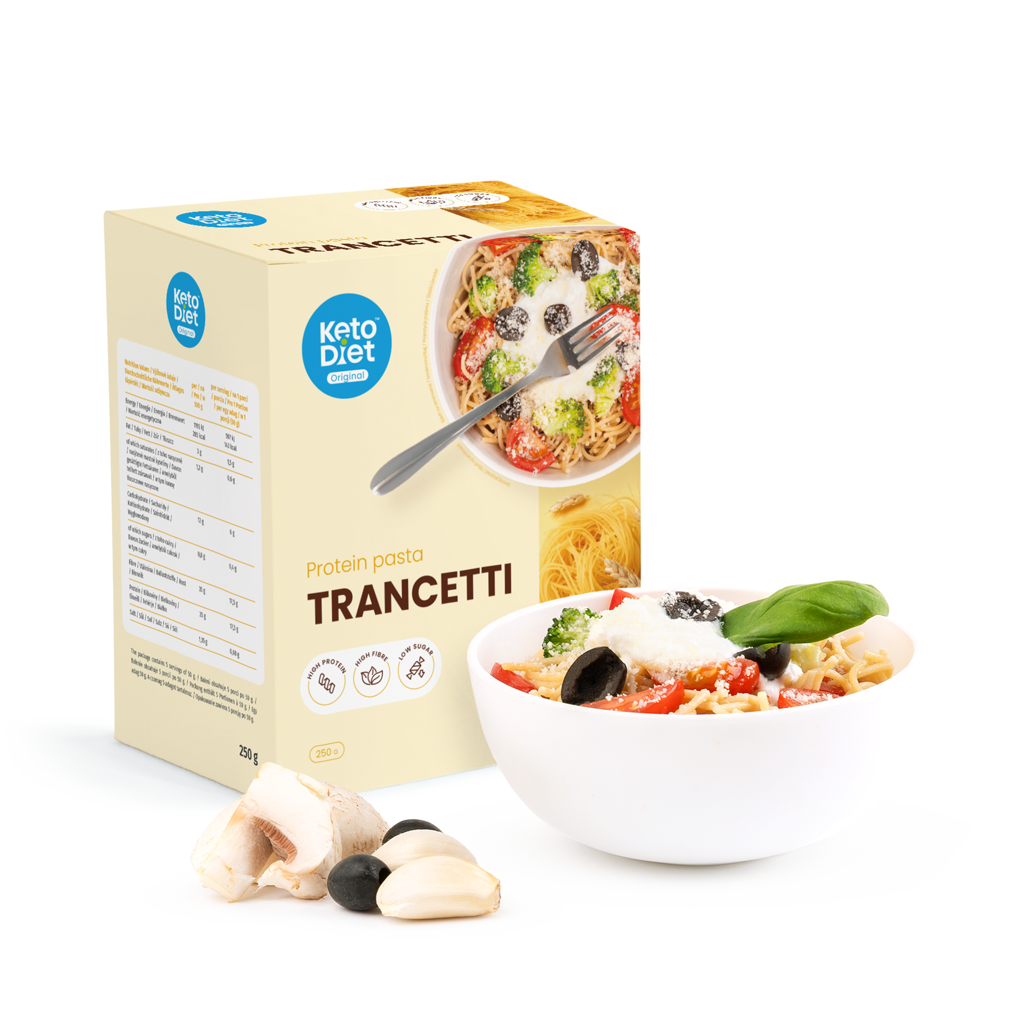 Proteinové těstoviny – Trancetti (5 porcí)