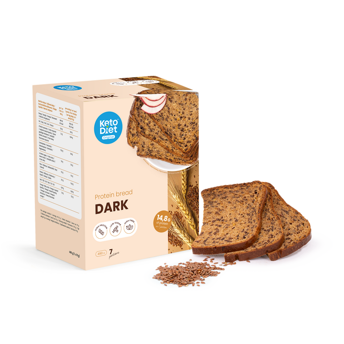 Proteínový chlieb – tmavý