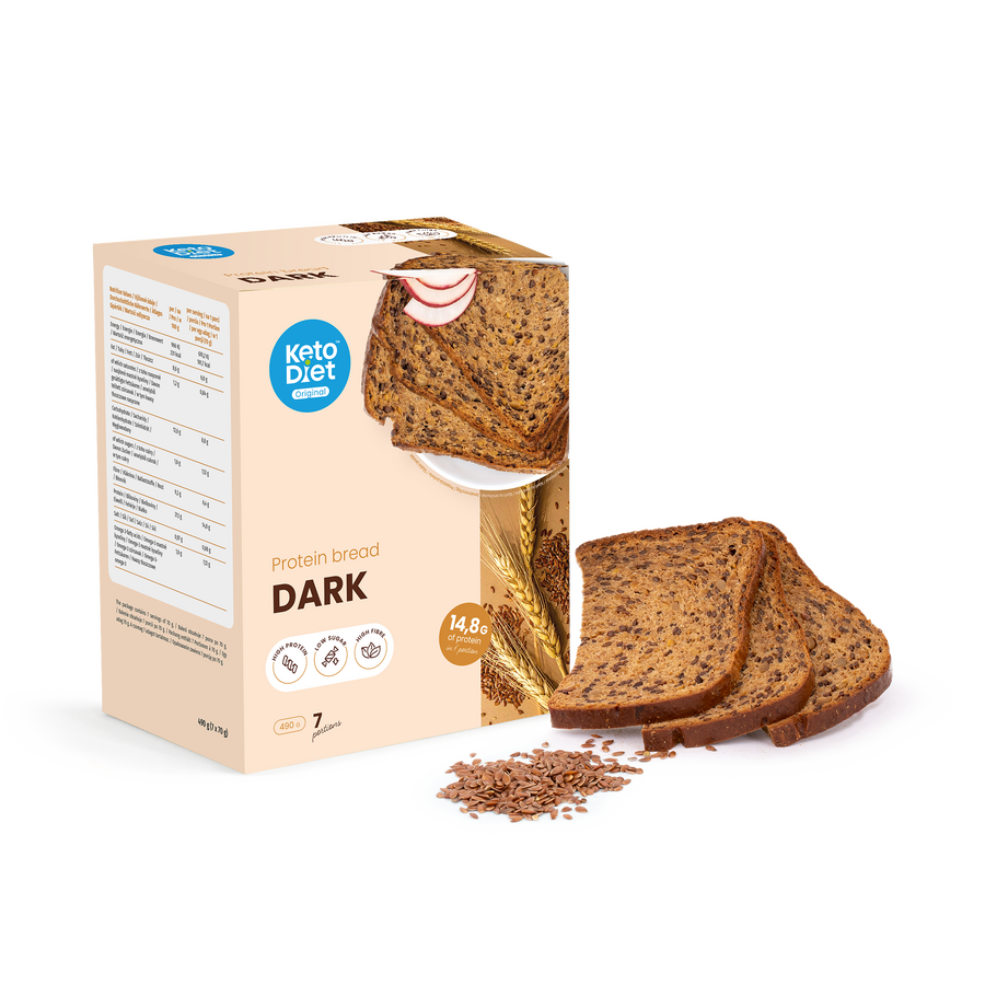 Proteínový chlieb – tmavý