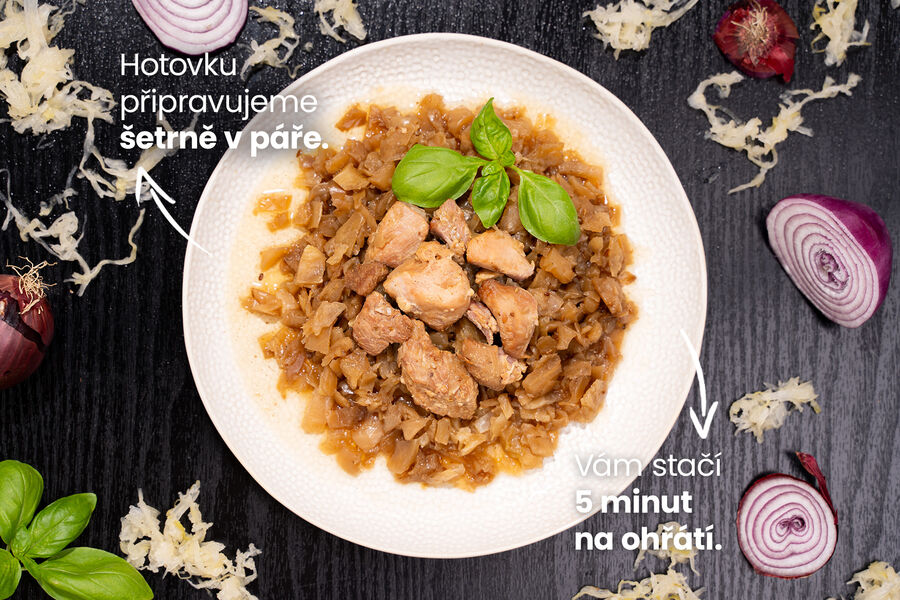 Hotové jídlo – krůta se zelím