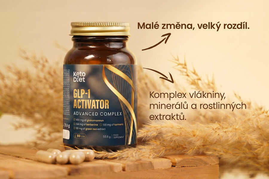 Doplněk stravy KetoDiet GLP-1 Activator – Metabolic Balance s berberinem (90 kapslí)