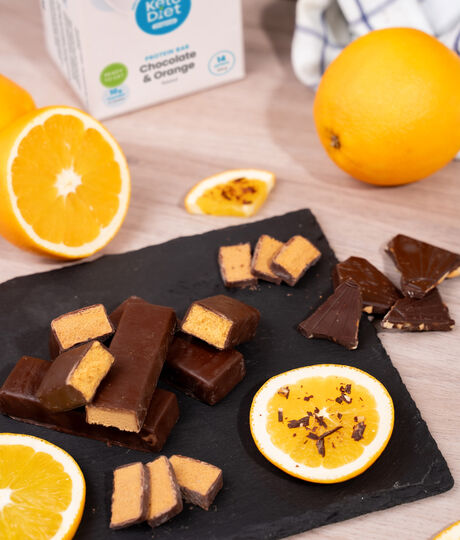 Proteinová tyčinka – příchuť čokoláda a pomeranč (14 ks – 7 porcí)