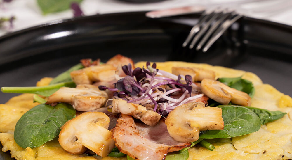 Proteinová omeleta s příchutí slaniny vám pomůže s hubnutím.