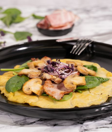 Proteínová omeleta s príchuťou slaniny vám pomôže s chudnutím.