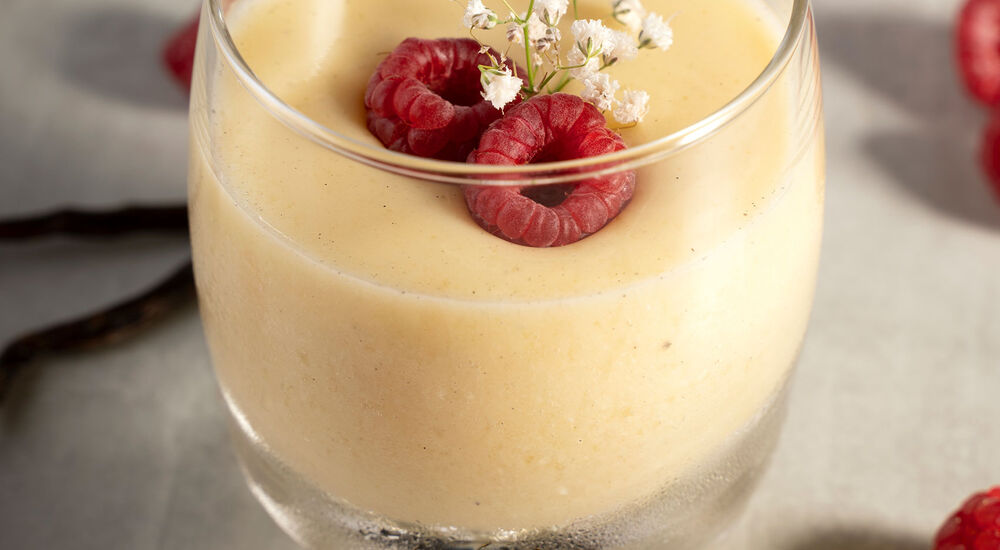 Proteinový vanilkový pudink je low carb.