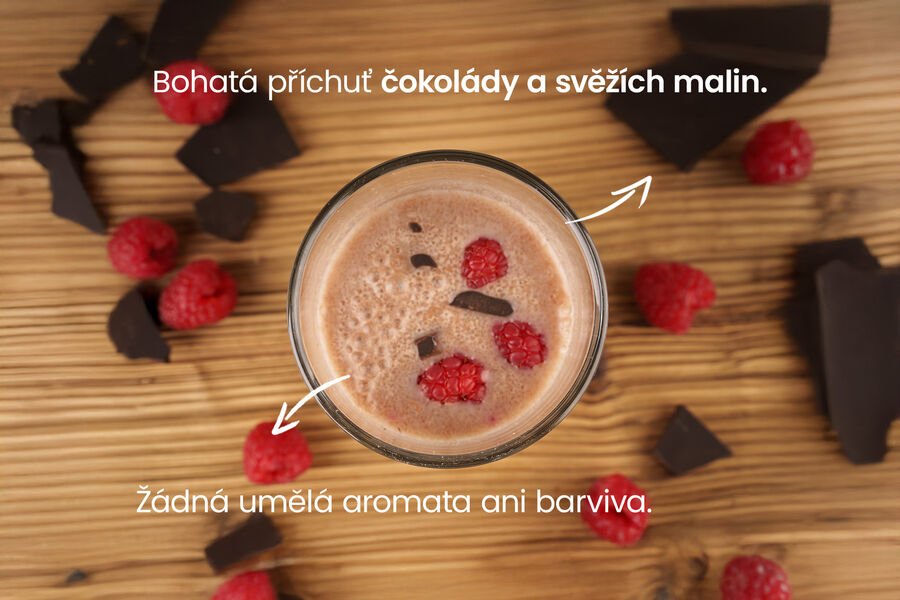 Proteinový nápoj – příchuť čokoláda & malina