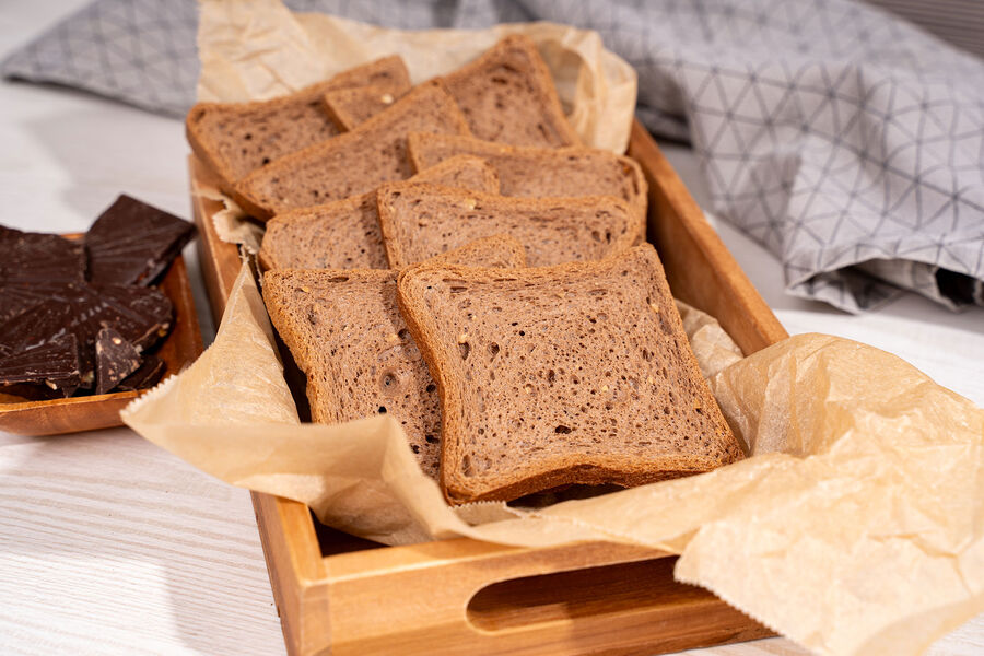 Proteínové sladké chrumkavé toasty – kakaové